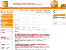 Tablet Screenshot of geosci-model-dev.net